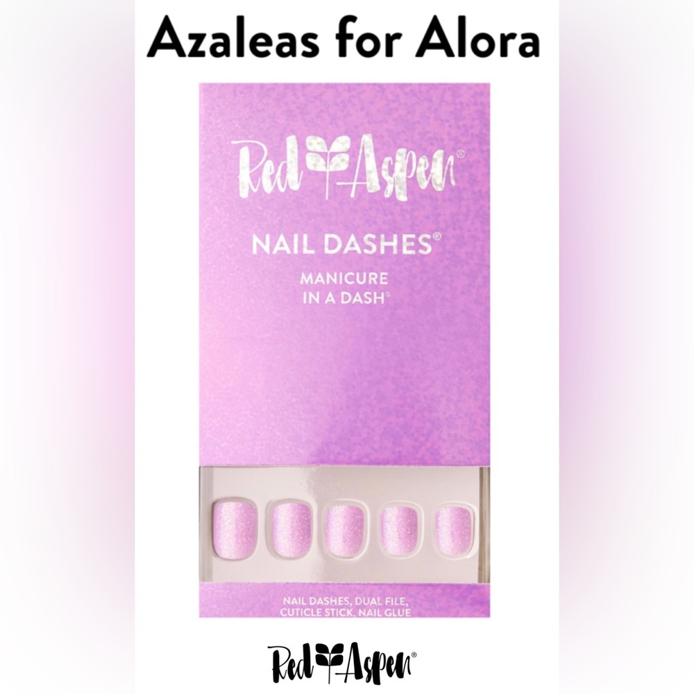 Red Aspen Pink Nail Dashes PETITE 
Azaleas For Alora Square glitter purple b610